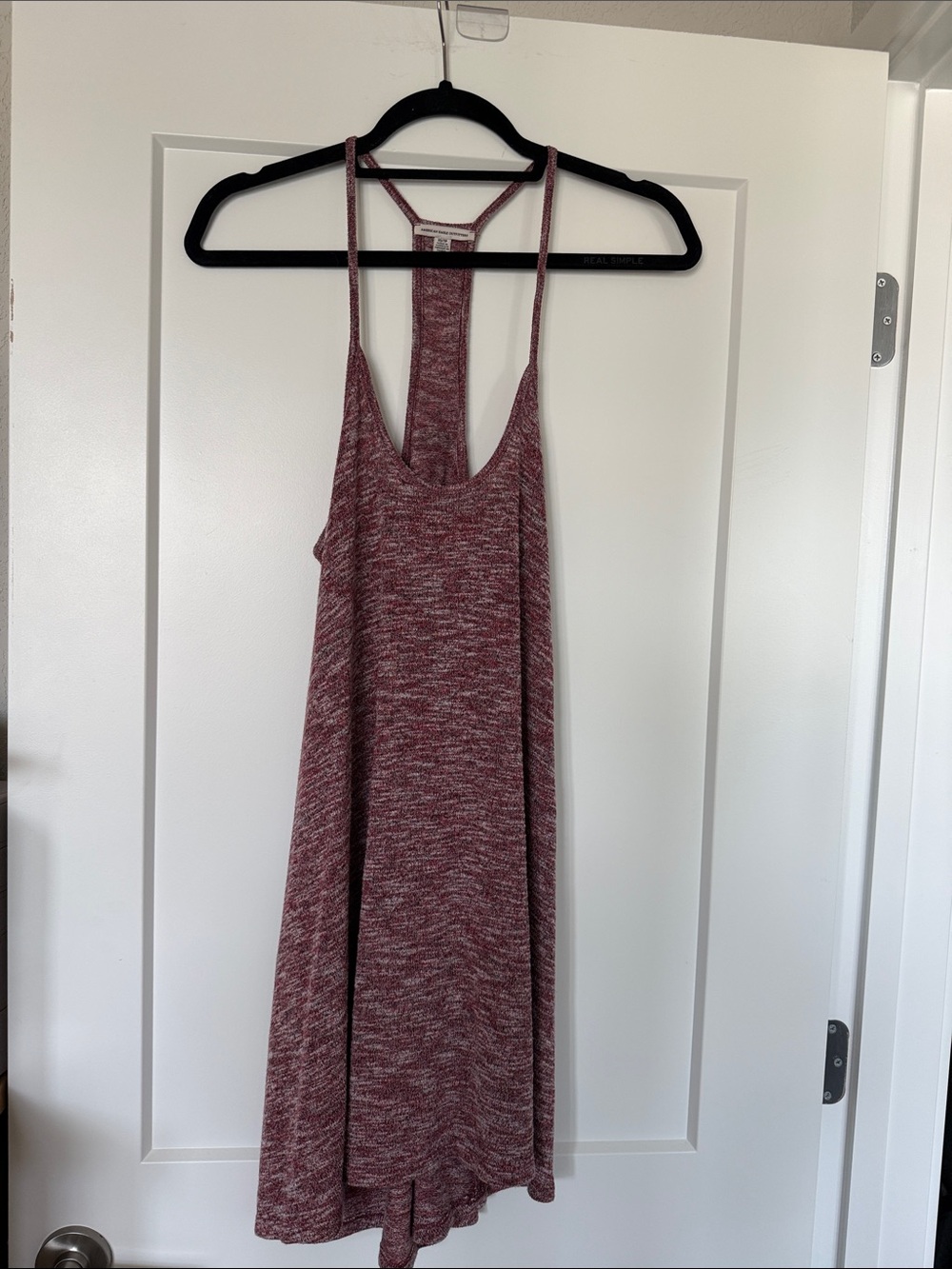 Sleeveless Marled Raspberry Racerback Tunic Dress